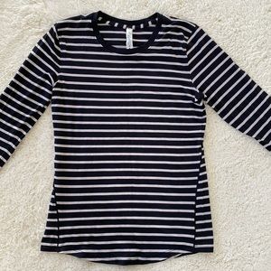 ❤️ Lululemon Every Ready Long Sleeve Striped Tee Size 2 NWT